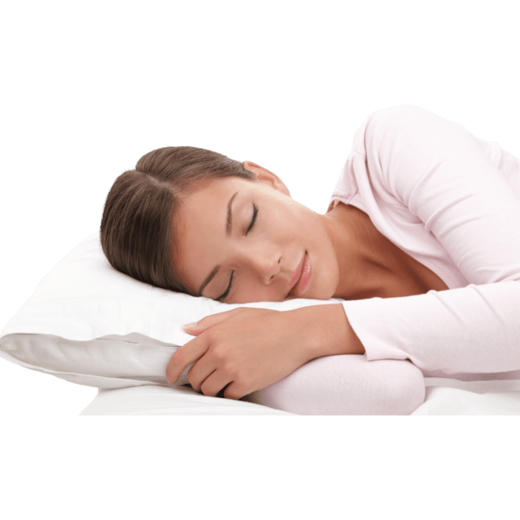 Woman peacefully sleeping, symbolizing the relaxed experience with sedation dentistry at The Denture Company in Nampa, Idaho.
